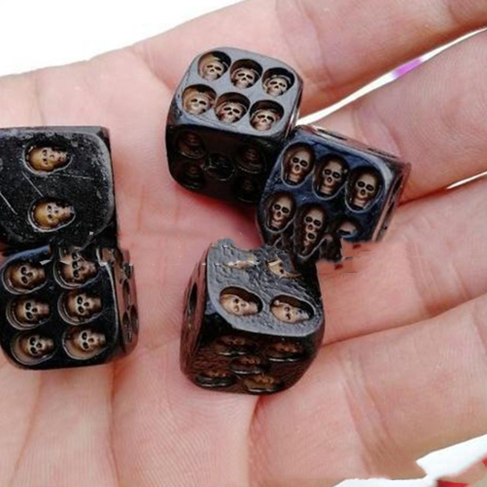 Black Skull Dice Game Toy