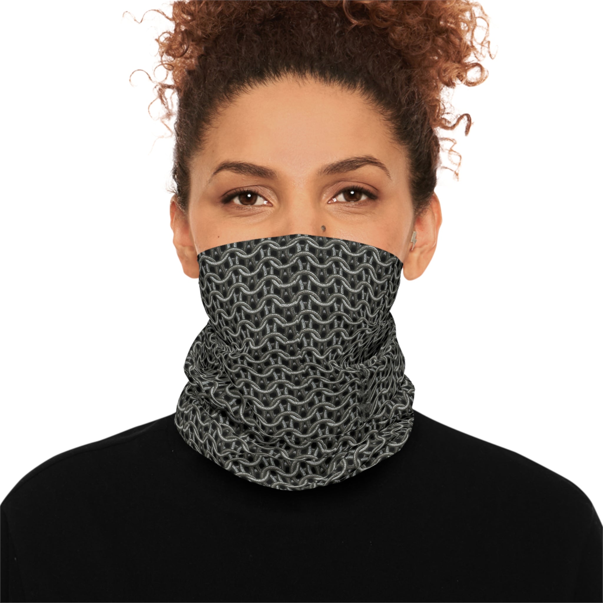 Chainmail Neck Gaiter Rogue Costume Cosplay Accessory