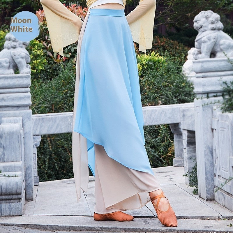 Women's Loose Elegant Snow Practice Wide-leg Pants