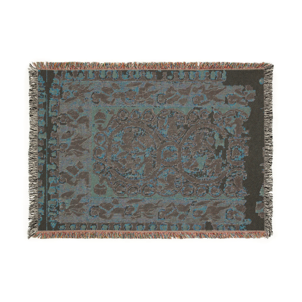 Woven Blanket, "Grapes Vines from Vases" Coptic Tapestry