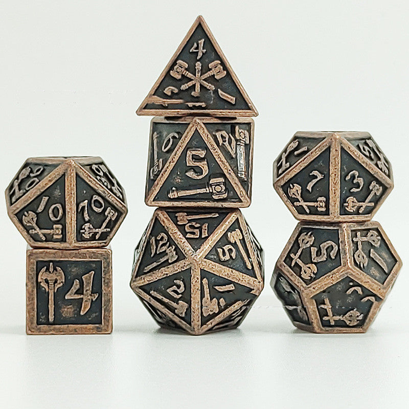 Metal board game dice