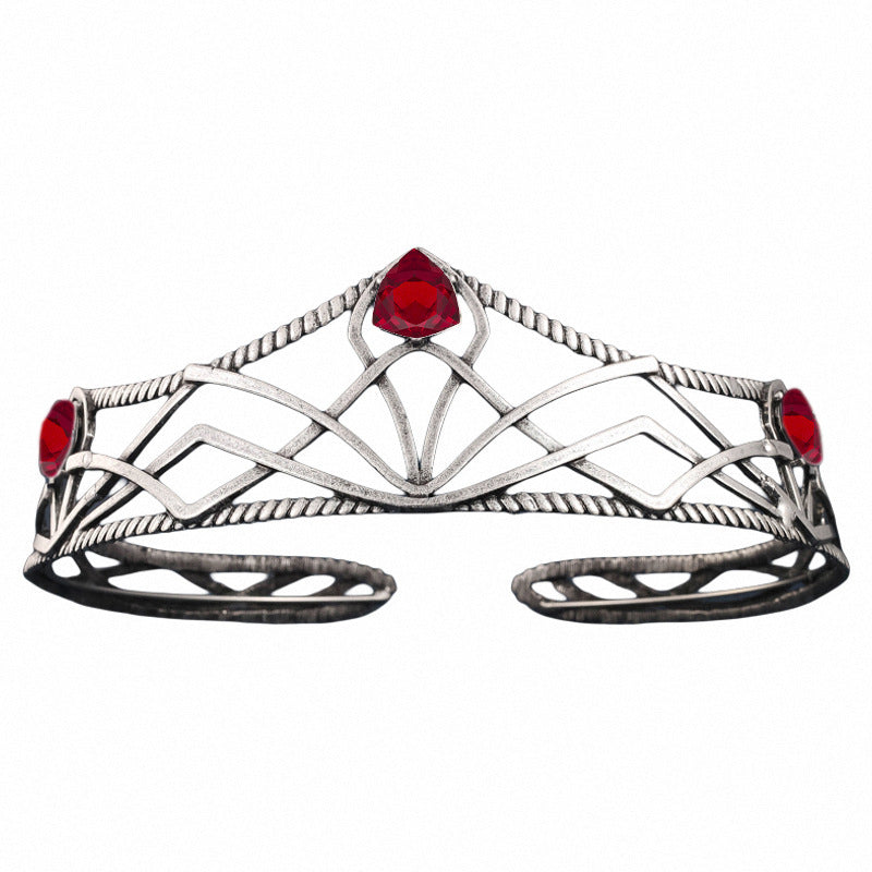 Rhinestone Wedding Headdress Alloy Colorful Crystals Geometric Headband Crystal Ornament