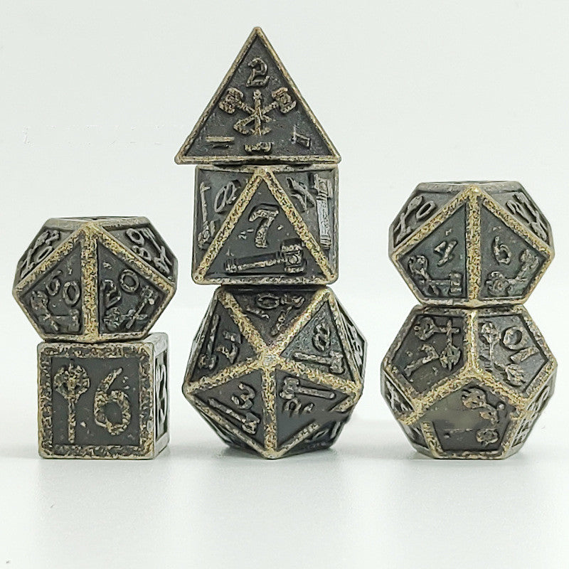 Metal board game dice
