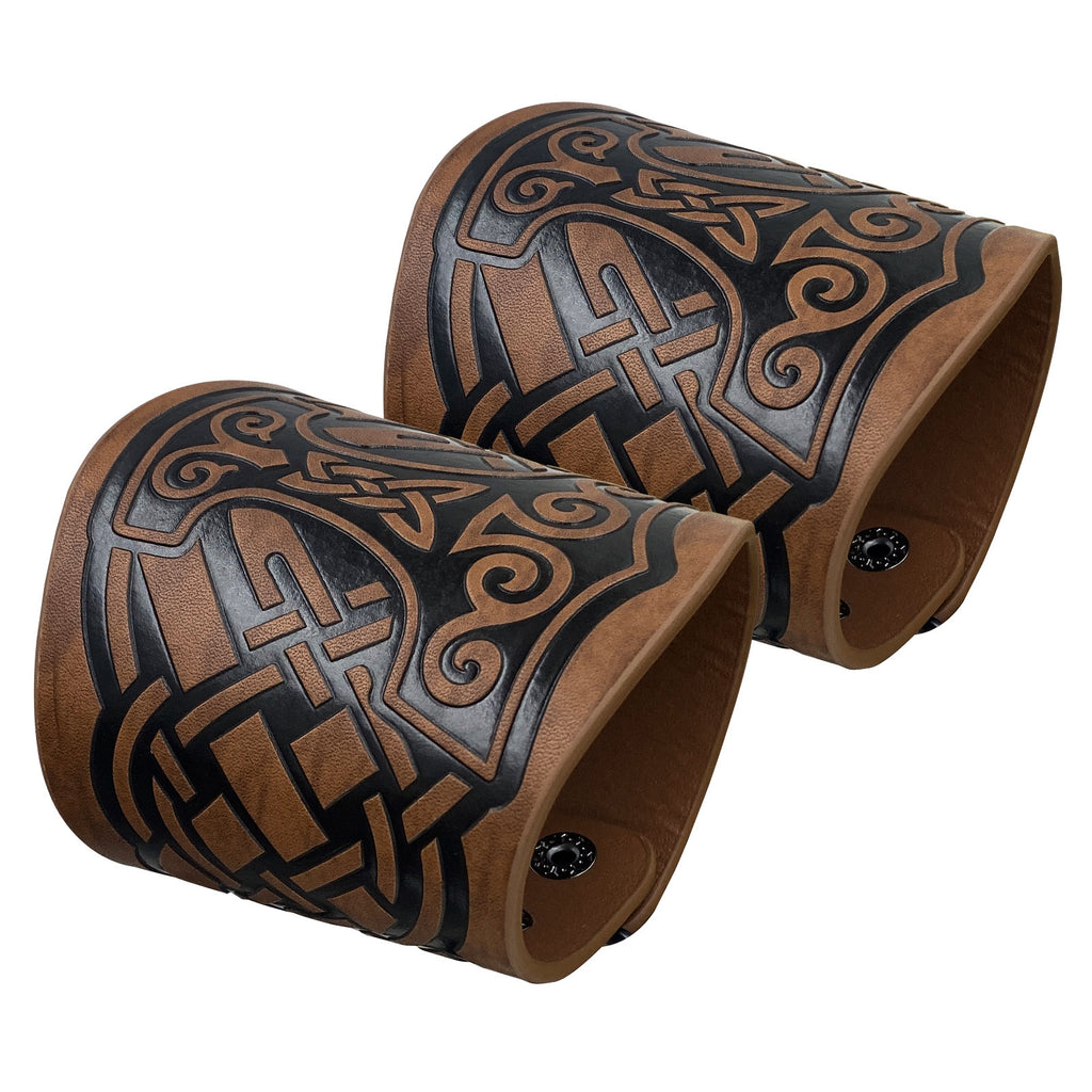 Leather Bracelet Embossed Wristband Medieval Renaissance COS Accessories