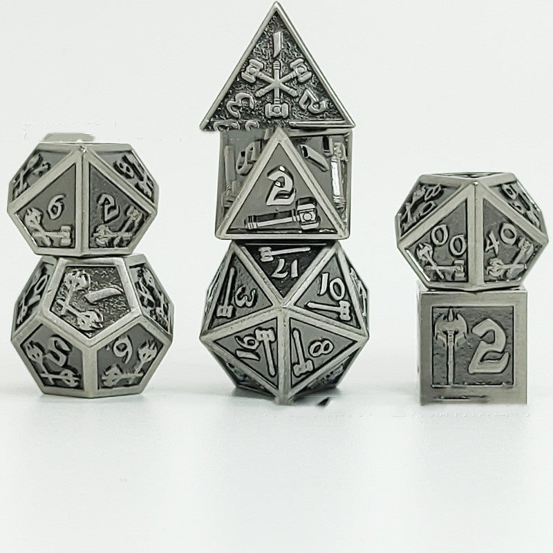 Metal board game dice