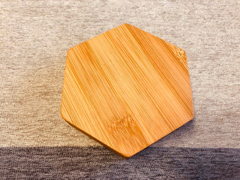 Geometric Shape Wooden Dice Storage Box