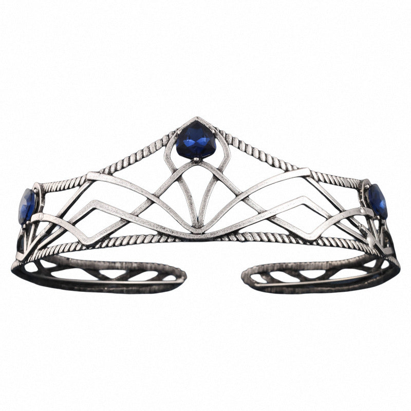 Rhinestone Wedding Headdress Alloy Colorful Crystals Geometric Headband Crystal Ornament