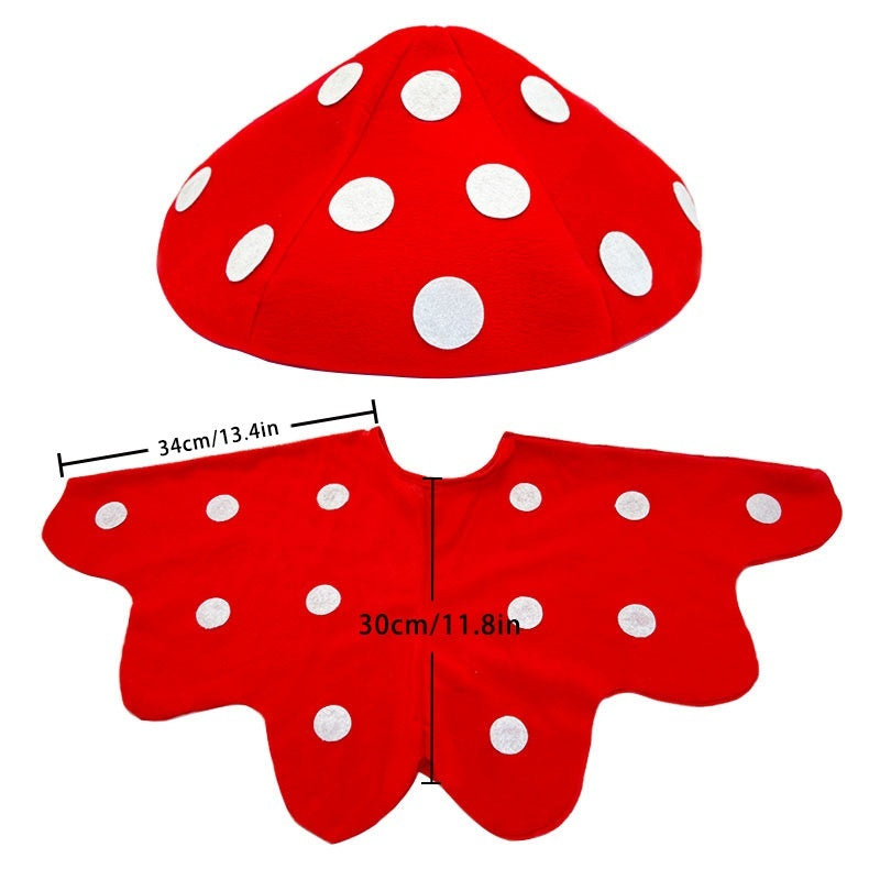 Spotted Mob Cap Cartoon Plush Beret