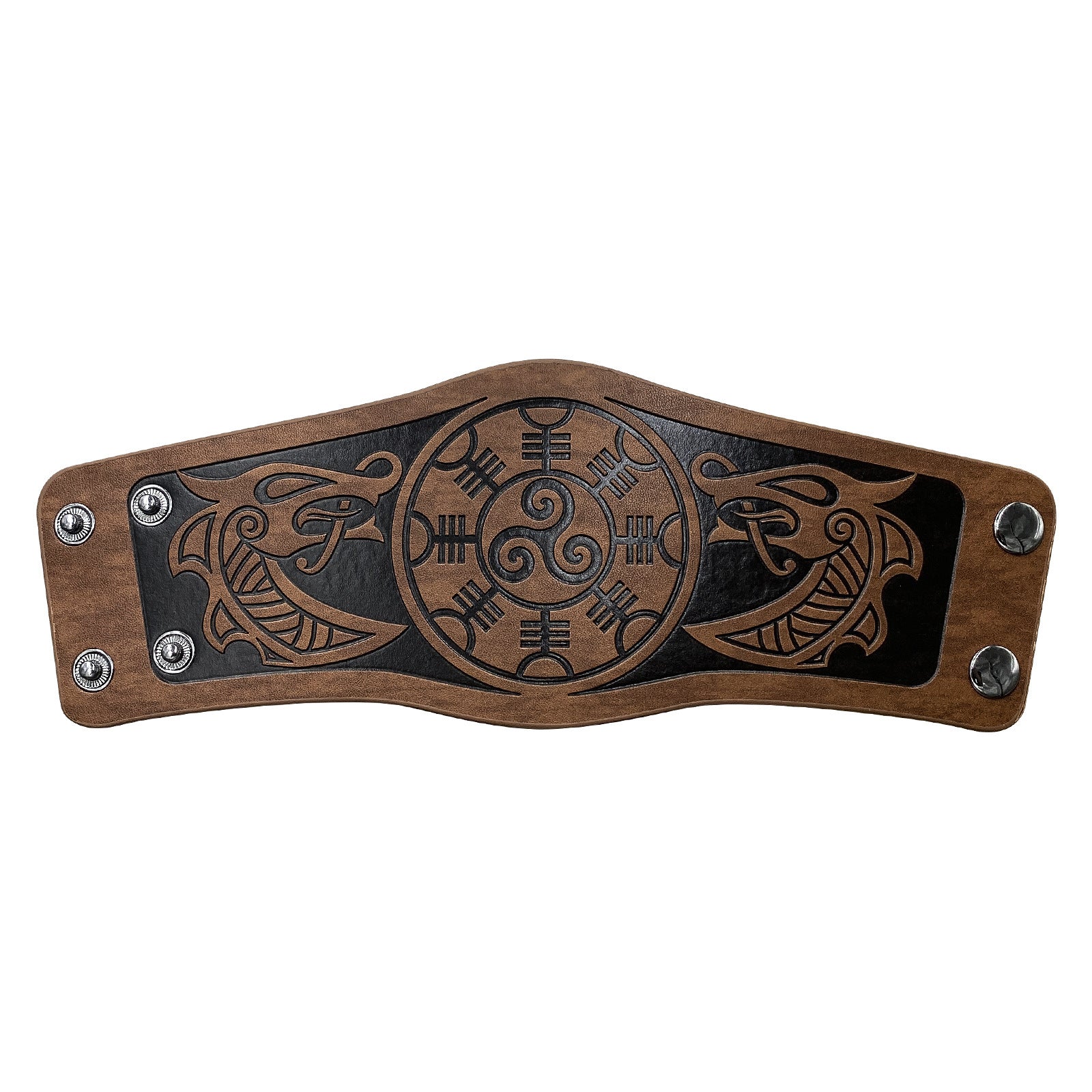 Leather Bracelet Embossed Wristband Medieval Renaissance COS Accessories