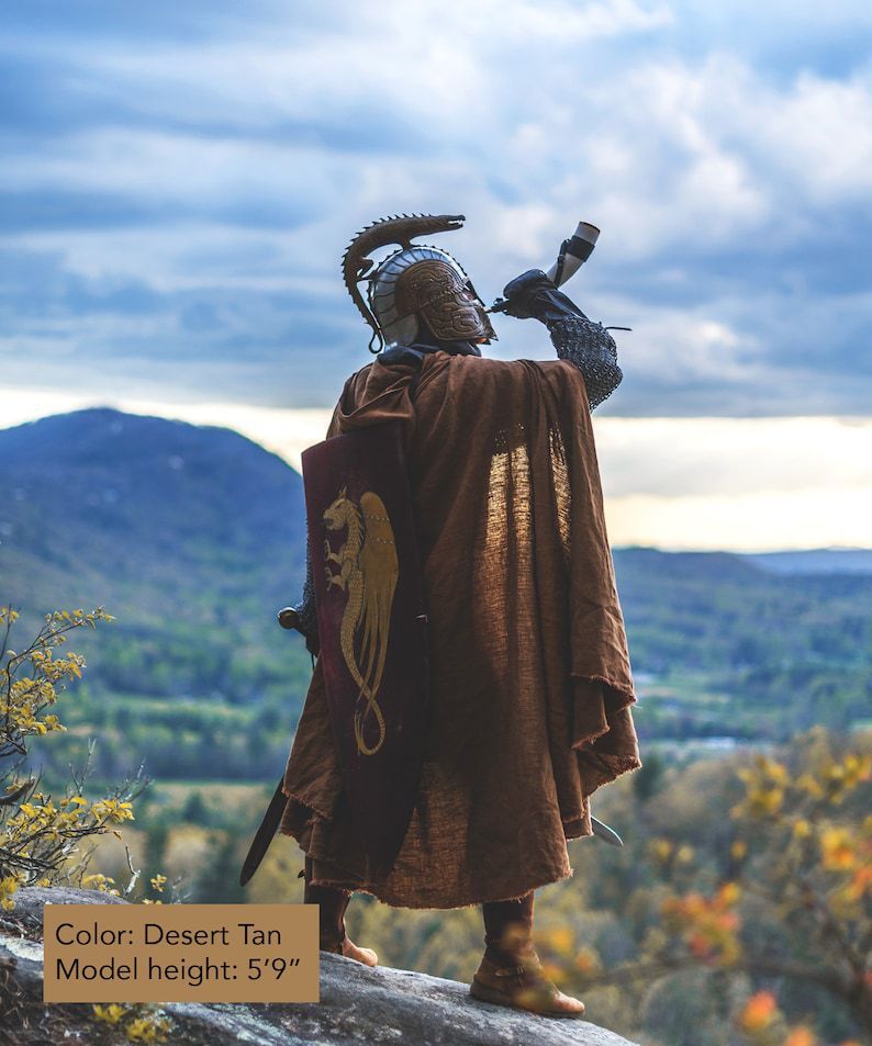 Medieval Shawl Cape Hooded Cape Halloween