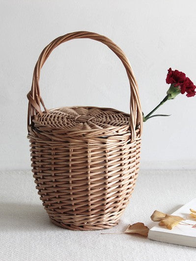 Basket Picnic Straw Bag Japanese Style