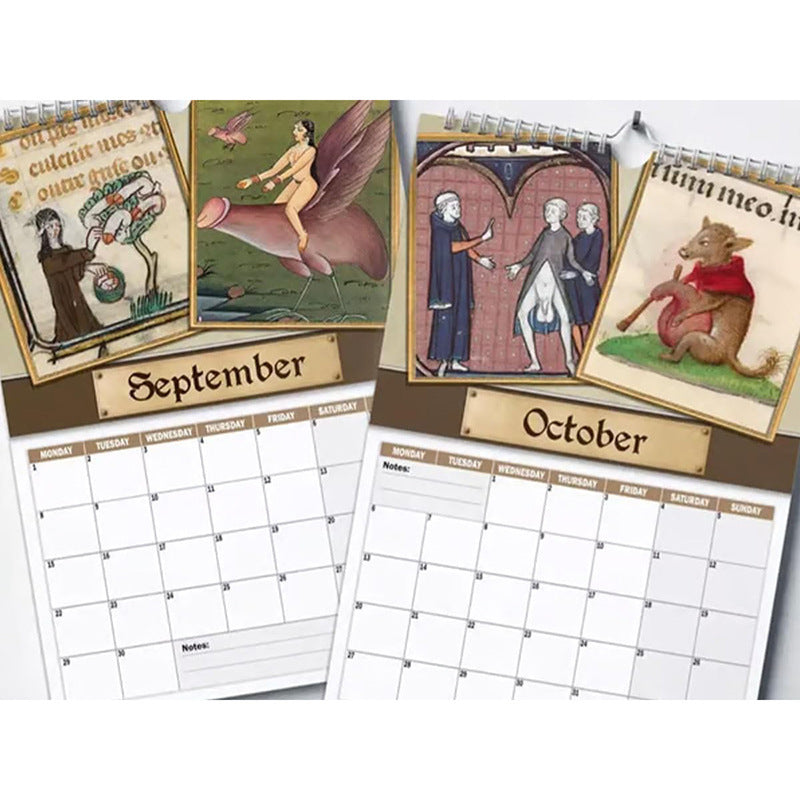 Medieval Dick Pic Wall Calendar