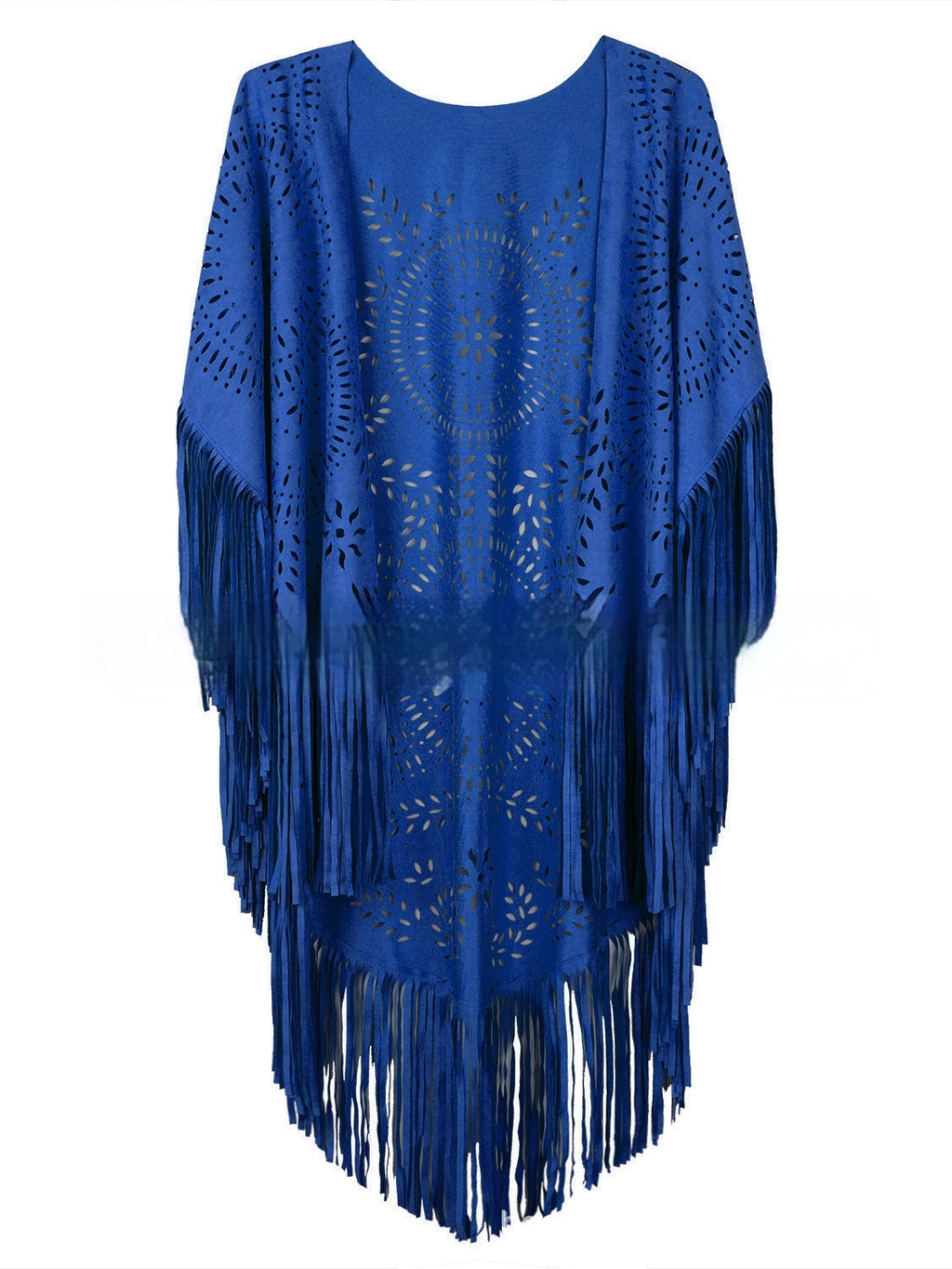 Summer New Women's Blouse Tassel Shawl Cloak