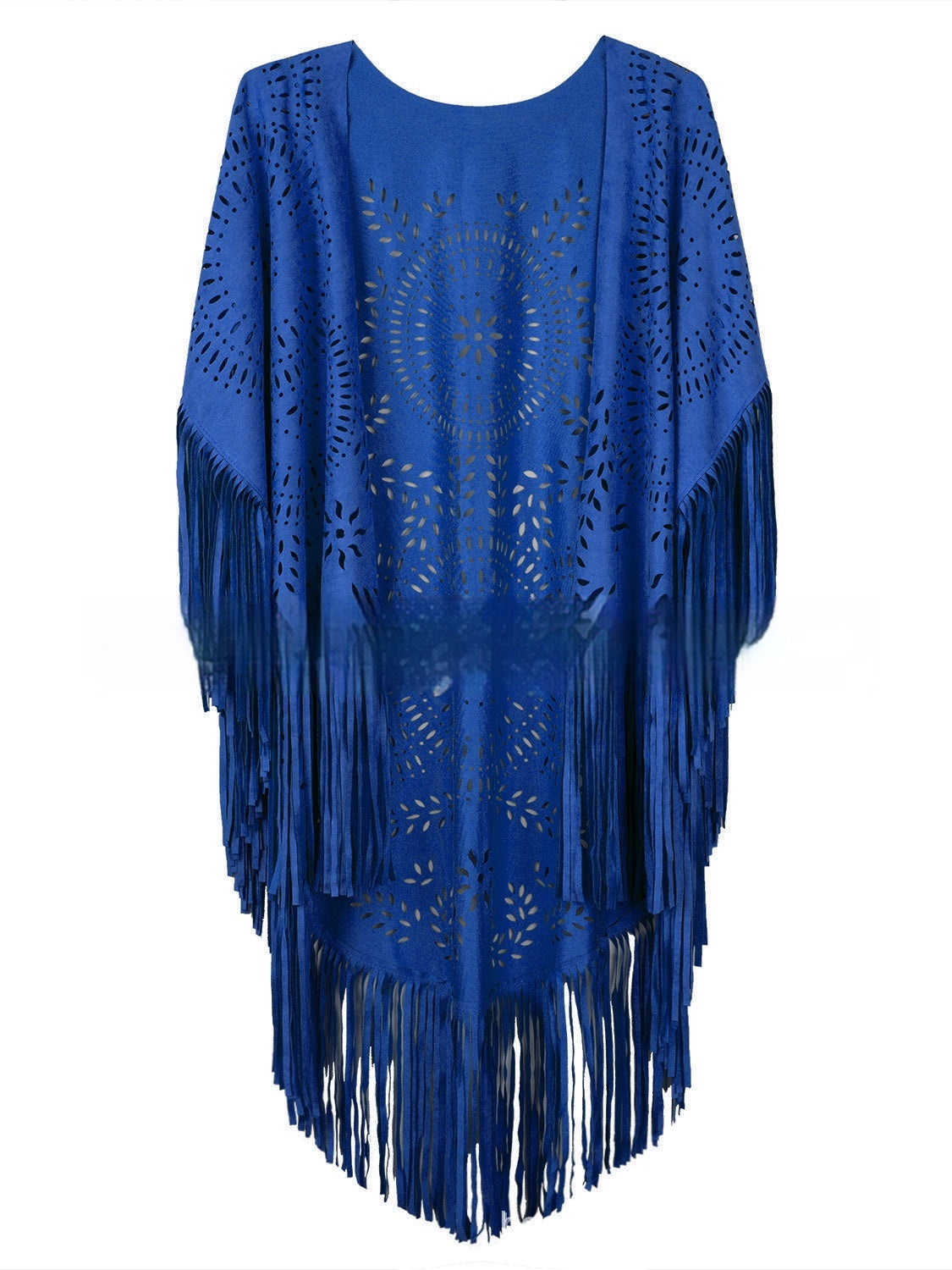 Summer New Women's Blouse Tassel Shawl Cloak