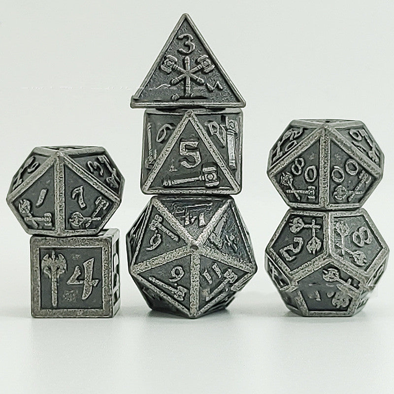 Metal board game dice
