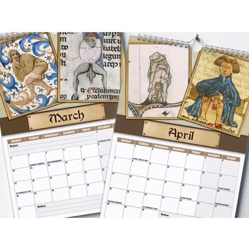 Medieval Dick Pic Wall Calendar