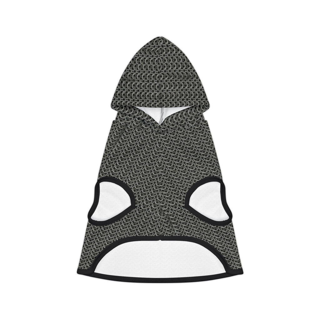 Chain Mail Pet Hoodie Vest: Medieval-Inspired Armor for Small Pets