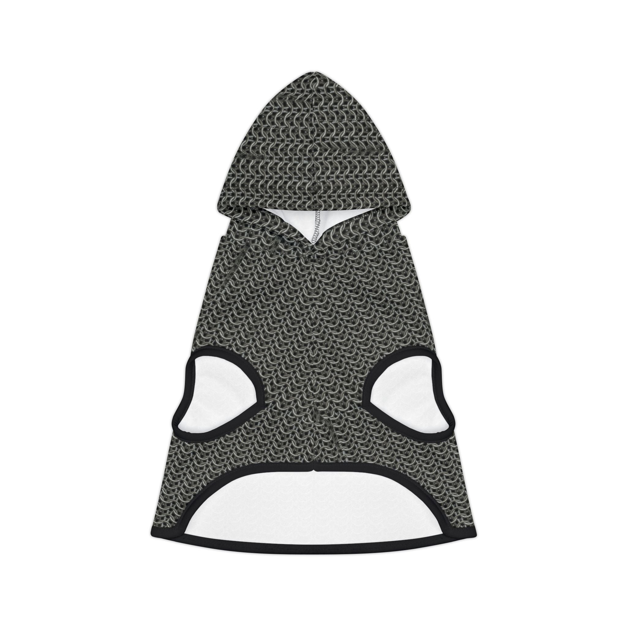 Chain Mail Pet Hoodie Vest: Medieval-Inspired Armor for Small Pets