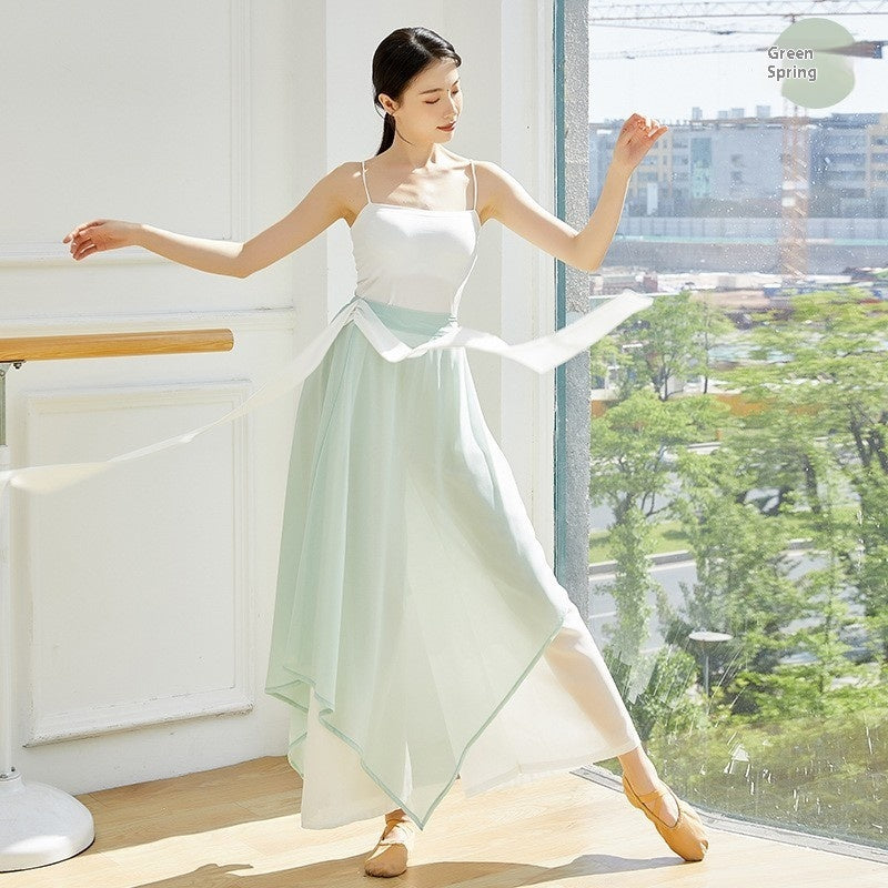 Women's Loose Elegant Snow Practice Wide-leg Pants