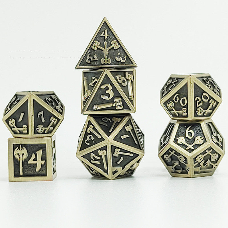 Metal board game dice