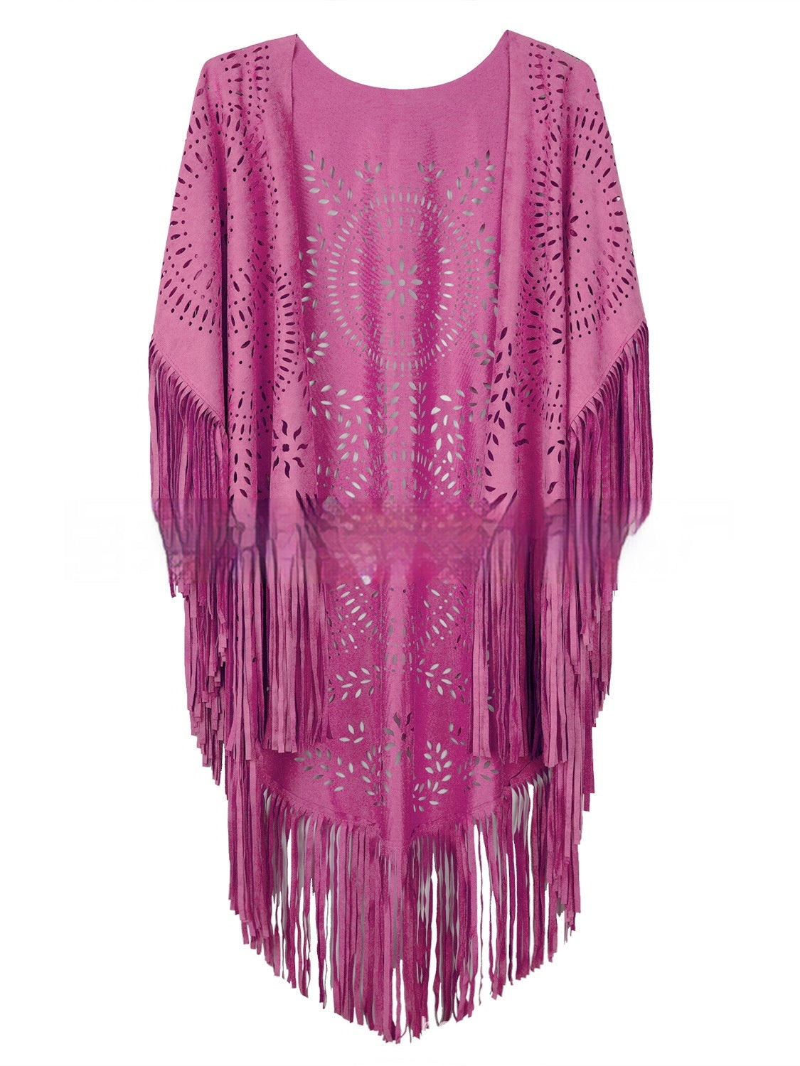 Summer New Women's Blouse Tassel Shawl Cloak