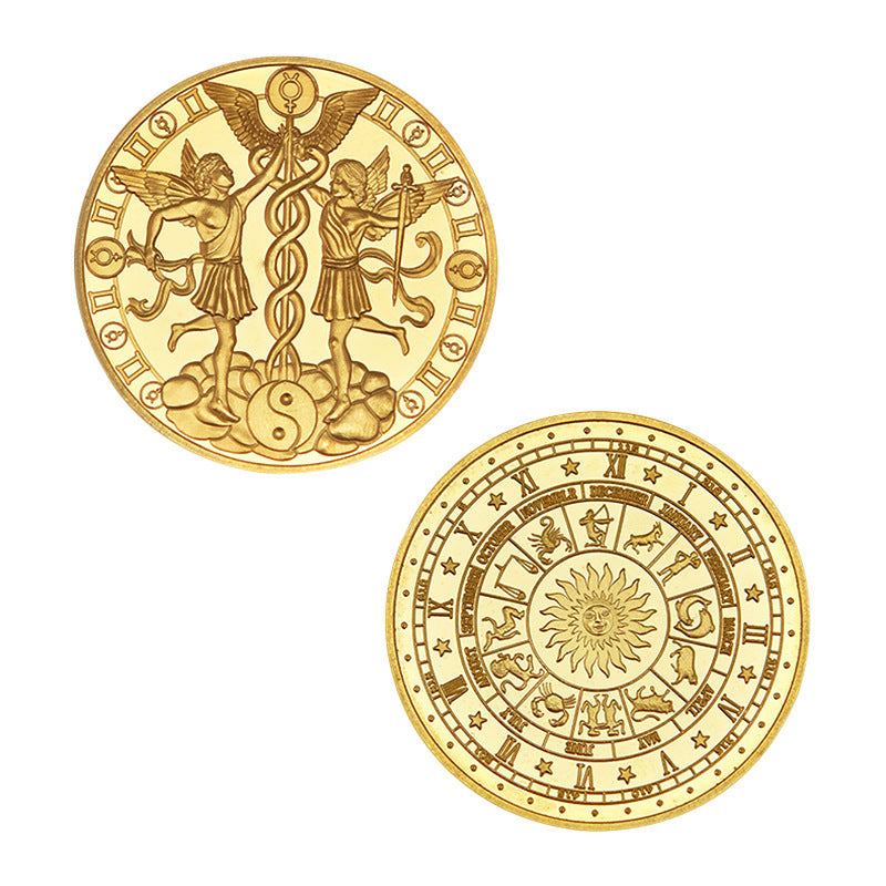 Commemorative Gold 12 Constellation Commemorative Coin Metal Crafts