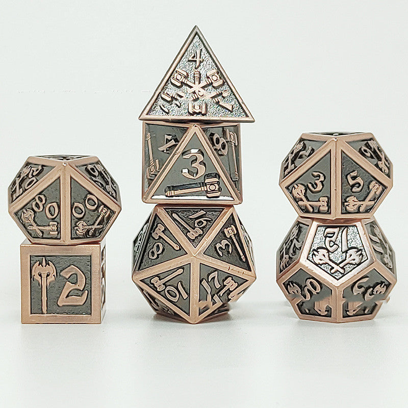 Metal board game dice