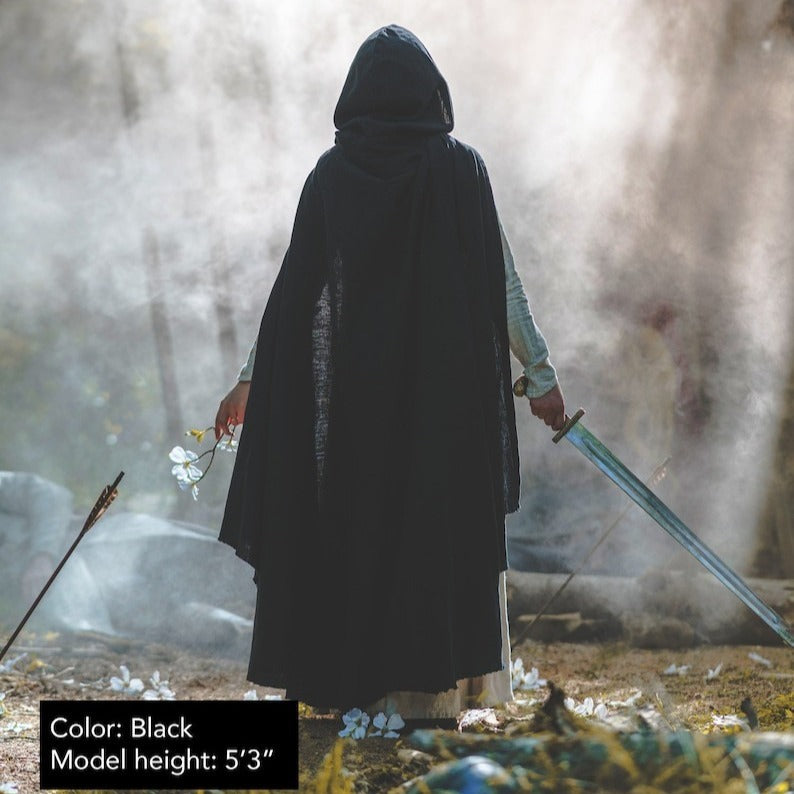 Medieval Shawl Cape Hooded Cape Halloween