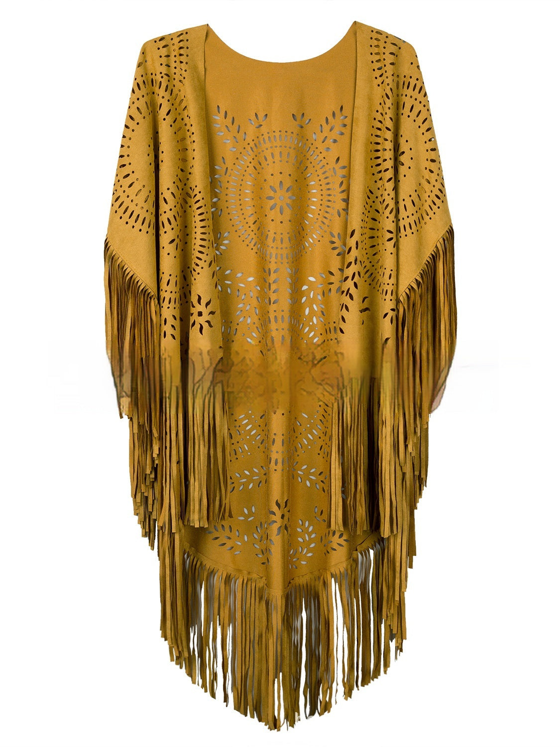Summer New Women's Blouse Tassel Shawl Cloak