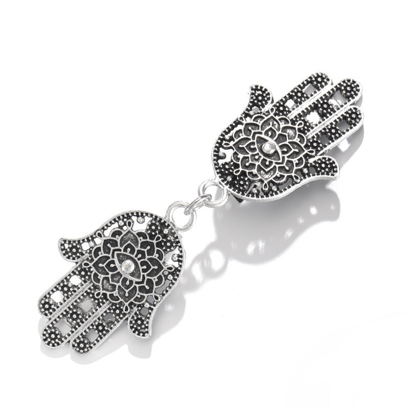 European And American Retro Shawl Neckline Clip