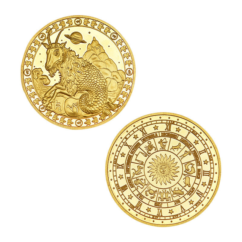 Commemorative Gold 12 Constellation Commemorative Coin Metal Crafts