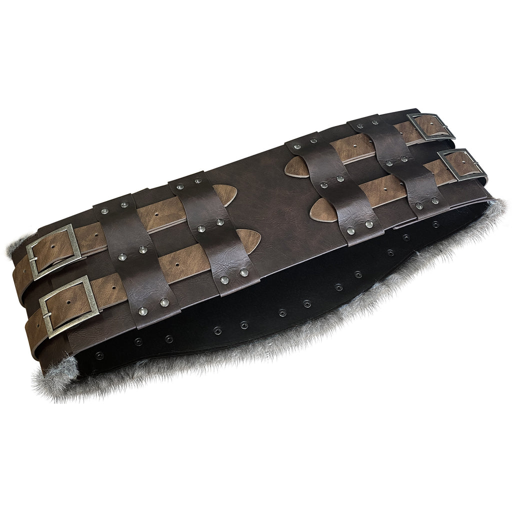 Medieval Frayed Leather Waist Seal Nordic Viking Style RETRO Tool