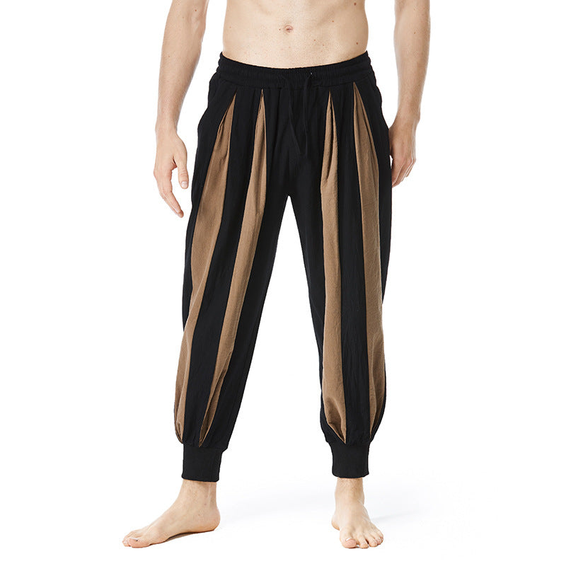 Men's Color Matching Casual Trousers