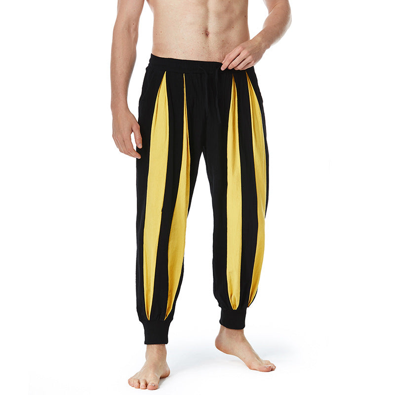 Men's Color Matching Casual Trousers