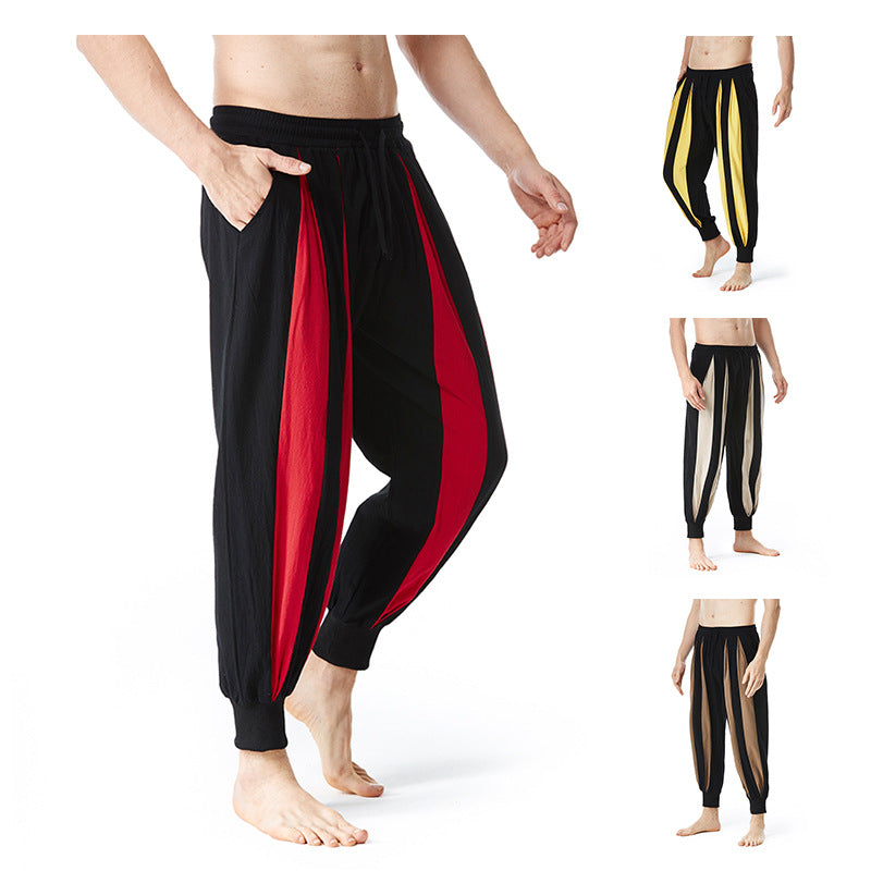 Men's Color Matching Casual Trousers