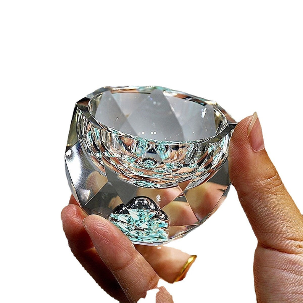 Turquoise Gold Foil Household Diamond Crystal Magic Glass