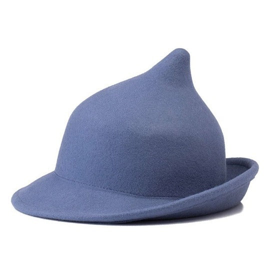 Fashion Personality Curling Wool Witch Hat