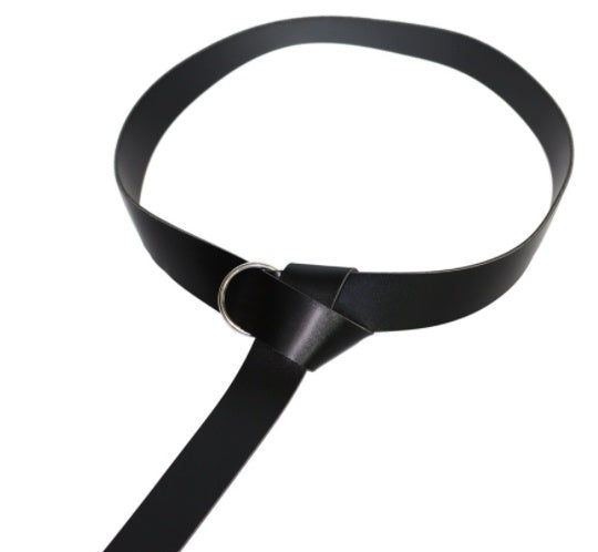 Medieval Renaissance Leather Black Suede Bag