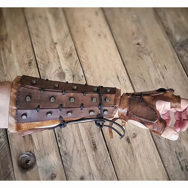 Riveted Renaissance Leather Gauntlet
