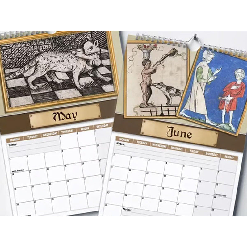 Medieval Dick Pic Wall Calendar