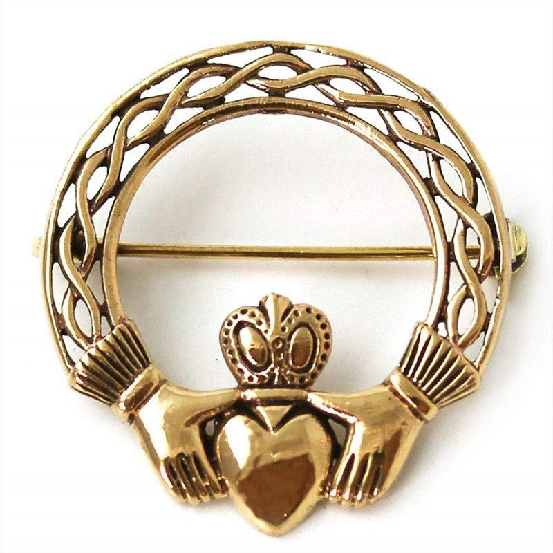 Six-pointed Star Oil Dripping Alloy Viking Brooch Artistic Retro Fashion