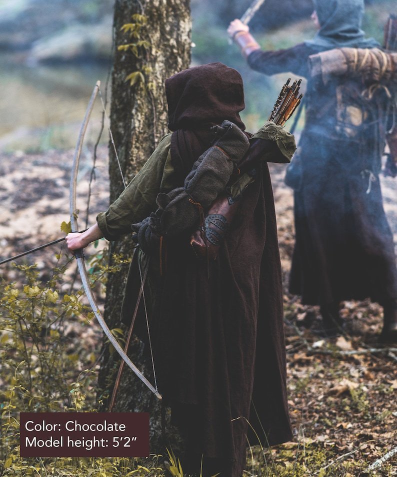 Medieval Shawl Cape Hooded Cape Halloween