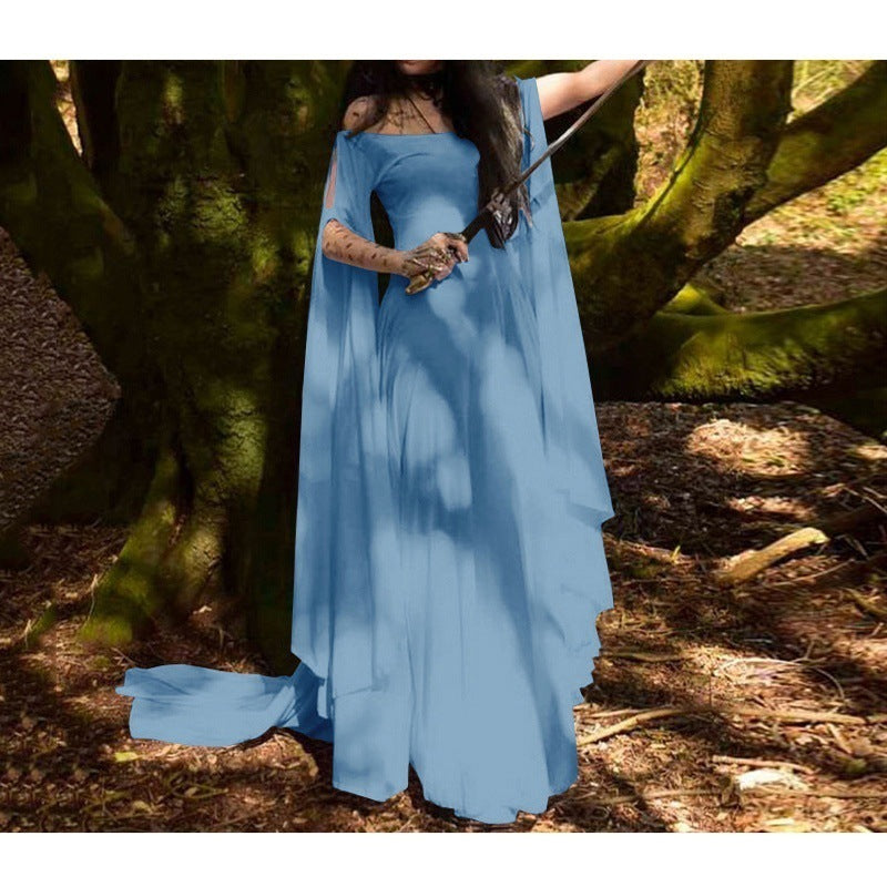 Fairy Dress Medieval Viking Long Sleeve Dress