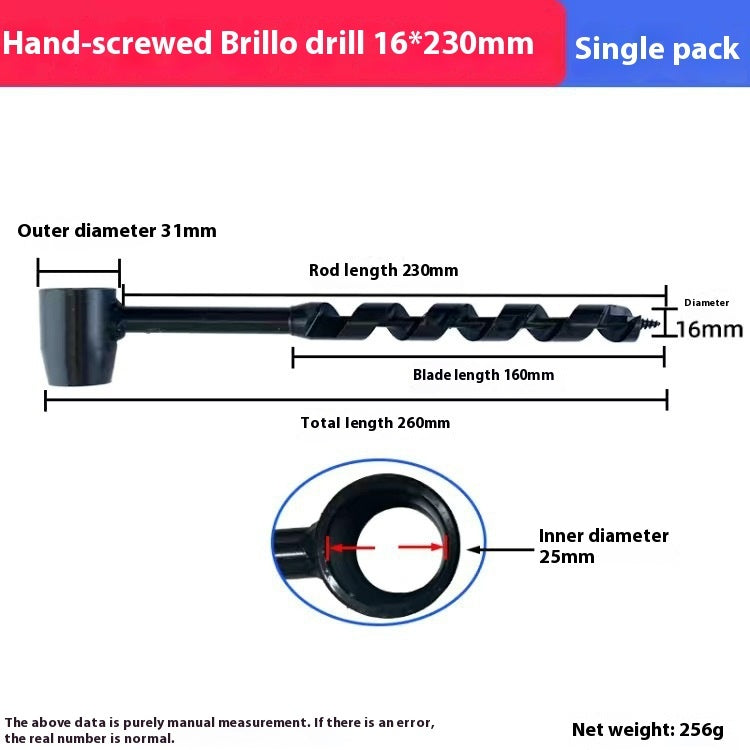 Tree Board Multifunctional Hand Carpentry Drill
