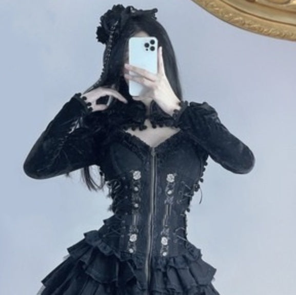 Vintage Long Sleeve Slim Short Coat