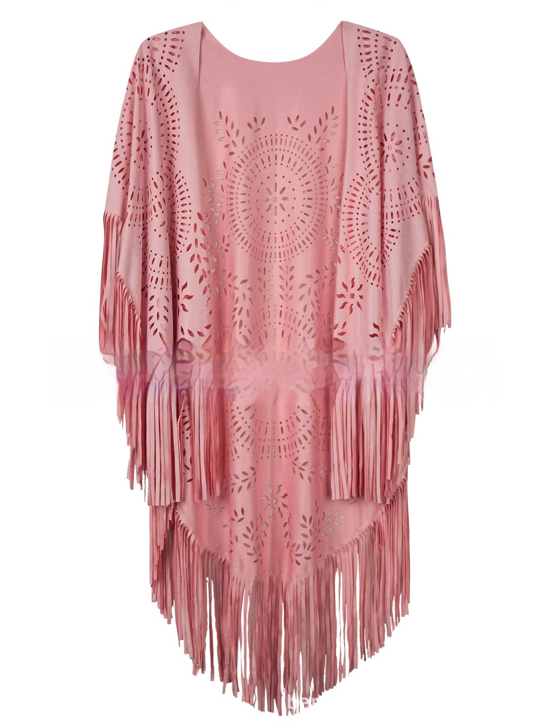 Summer New Women's Blouse Tassel Shawl Cloak