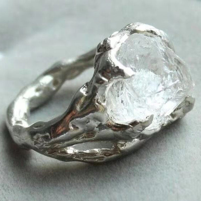 Creative Personality  Irregular Crystal Ring