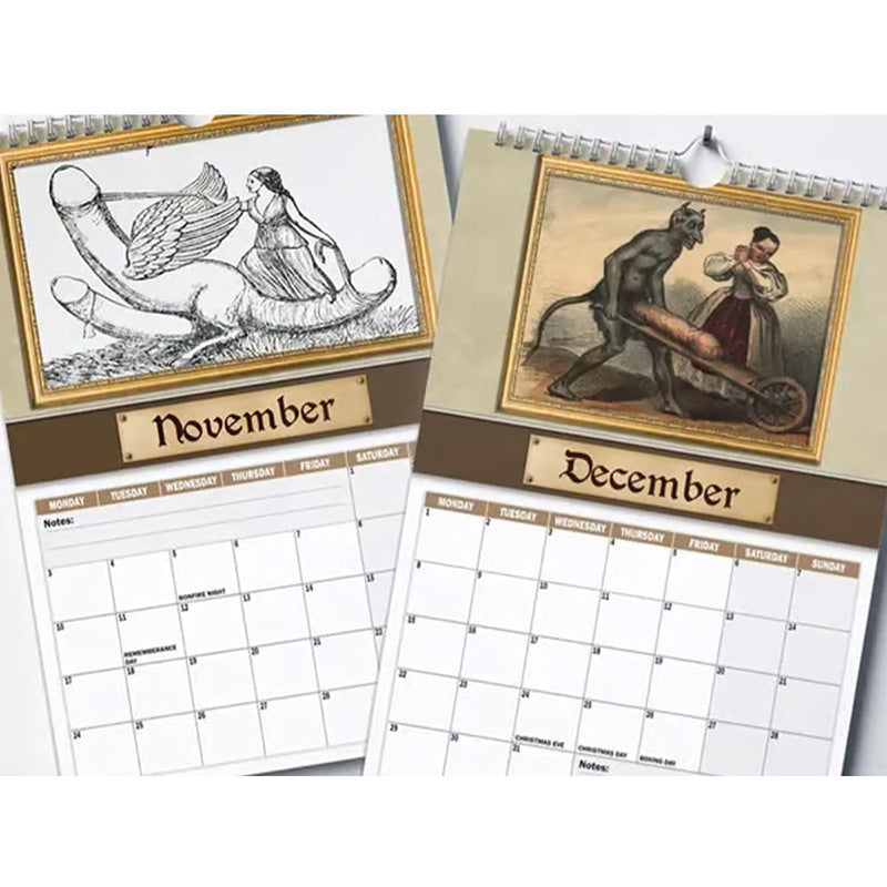 Medieval Dick Pic Wall Calendar