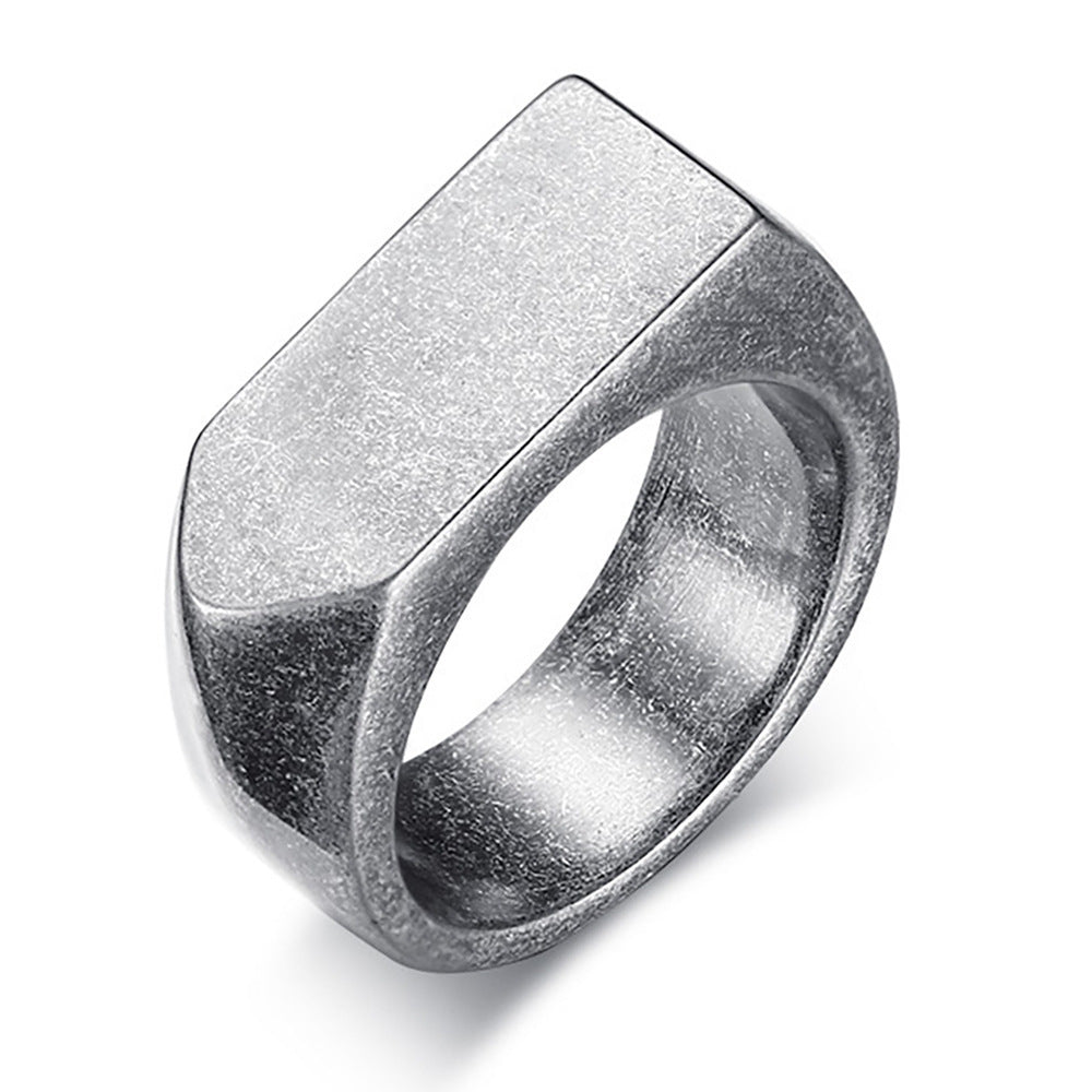 Simple And Stylish Personality Rhombus Vintage Ring