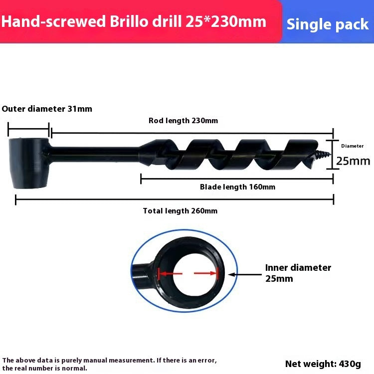 Tree Board Multifunctional Hand Carpentry Drill